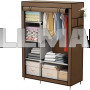 Тканевый шкаф складной STORAGE WARDROBE KM-105 на 2 секции 106х45х170 см